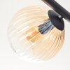 Koyoto Deckenleuchte Glas 15 cm Bernsteinfarben, Klar, Rauchfarben, 5-flammig