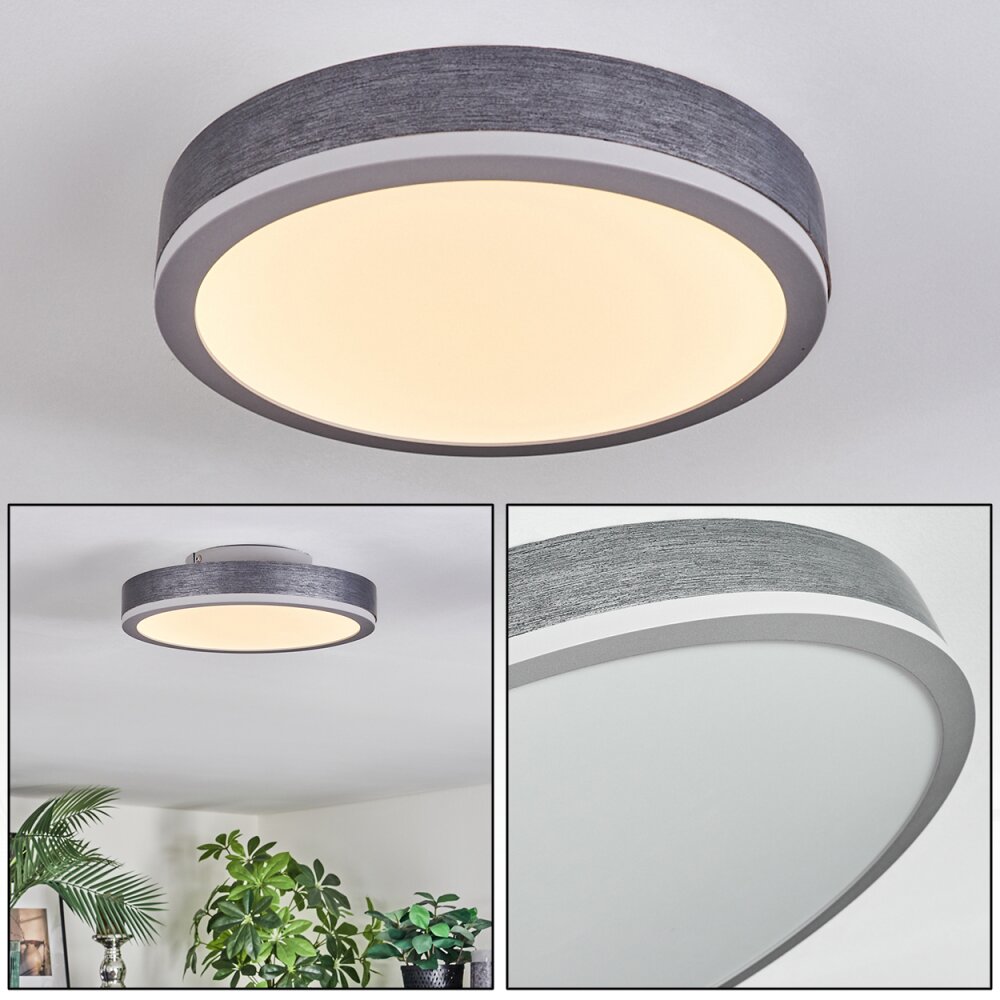 Salmi Deckenpanel LED Grau, Silber, 1-flammig main product photo
