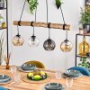 Koyoto Pendelleuchte Glas 15 cm Naturfarben, Schwarz, 4-flammig