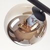 Gastor Deckenleuchte Glas 15 cm Rauchfarben, 5-flammig