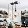 Gastor Hängeleuchte Glas 20 cm Schwarz, 6-flammig