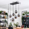 Gastor Hängeleuchte Glas 20 cm Schwarz, 6-flammig