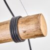 Koyoto Pendelleuchte Glas 15 cm Naturfarben, Schwarz, 4-flammig