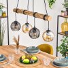 Koyoto Pendelleuchte Glas 15 cm Naturfarben, Schwarz, 4-flammig