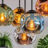 Ripoll Deckenleuchte Glas 15 cm Blau, Chrom, Gold, Grün, Kupferfarben, Rauchfarben, 5-flammig