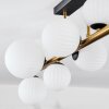 Chehalis Deckenleuchte Glas 10 cm, 12 cm, 15 cm Gold, Schwarz, 10-flammig