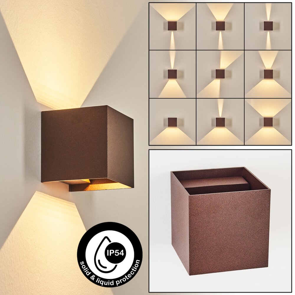 Tamarin Außenwandleuchte LED Rostfarben, 2-flammig main product photo