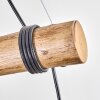 Ripoll Pendelleuchte Glas 15 cm Naturfarben, Schwarz, 4-flammig