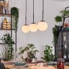 Gastor Hängeleuchte Glas 15 cm Weiß, 3-flammig