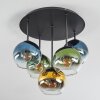 Koyoto Deckenleuchte Glas 15 cm Blau, Gold, Grün, Klar, 5-flammig