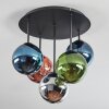Gastor Deckenleuchte Glas 15 cm Blau, Chrom, Grün, Kupferfarben, Rauchfarben, 5-flammig