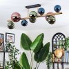 Chehalis Deckenleuchte Glas 10 cm, 12 cm, 15 cm Gold, Schwarz, 10-flammig