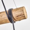Ripoll Pendelleuchte Glas 15 cm Naturfarben, Schwarz, 3-flammig