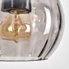 Koyoto Pendelleuchte Glas 15 cm Naturfarben, Schwarz, 3-flammig