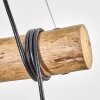 Koyoto Pendelleuchte Glas 15 cm Naturfarben, Schwarz, 3-flammig