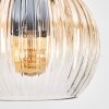 Koyoto Pendelleuchte Glas 15 cm Naturfarben, Schwarz, 3-flammig
