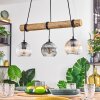 Koyoto Pendelleuchte Glas 15 cm Naturfarben, Schwarz, 3-flammig