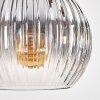 Koyoto Pendelleuchte Glas 15 cm Naturfarben, Schwarz, 3-flammig