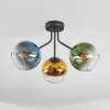 Koyoto Deckenleuchte Glas 15 cm Blau, Gold, Grün, Klar, 3-flammig