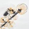 Ripoll Deckenleuchte Glas 15 cm Bernsteinfarben, Klar, 10-flammig