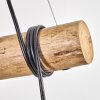 Koyoto Pendelleuchte Glas 15 cm Naturfarben, Schwarz, 3-flammig