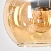 Koyoto Pendelleuchte Glas 15 cm Naturfarben, Schwarz, 3-flammig