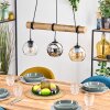 Koyoto Pendelleuchte Glas 15 cm Naturfarben, Schwarz, 3-flammig