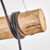 Koyoto Pendelleuchte Glas 15 cm Naturfarben, Schwarz, 3-flammig