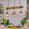 Koyoto Pendelleuchte Glas 15 cm Naturfarben, Schwarz, 3-flammig