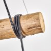 Koyoto Pendelleuchte Glas 15 cm Naturfarben, Schwarz, 3-flammig