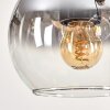 Koyoto Pendelleuchte Glas 15 cm Naturfarben, Schwarz, 3-flammig