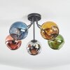 Koyoto Deckenleuchte Glas 15 cm Blau, Chrom, Gold, Grün, Kupferfarben, Rauchfarben, 5-flammig