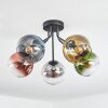 Koyoto Deckenleuchte Glas 15 cm Blau, Chrom, Gold, Grün, Klar, Kupferfarben, Rauchfarben, 5-flammig