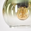 Koyoto Pendelleuchte Glas 15 cm Naturfarben, Schwarz, 3-flammig