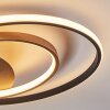 Trapani Deckenleuchte LED Gold, Schwarz, 1-flammig, Fernbedienung