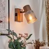 Nelar Wandleuchte Bronze, Chrom, 1-flammig