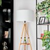 Flemming Stehleuchte 50 cm Naturfarben, Schwarz, 1-flammig