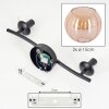 Koyoto Deckenleuchte Glas 15 cm Bernsteinfarben, 2-flammig