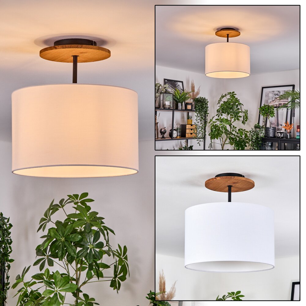 Bassagoda Deckenleuchte 35 cm Naturfarben, Schwarz, 1-flammig main product photo