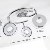 Prag Deckenspot LED Chrom, 3-flammig