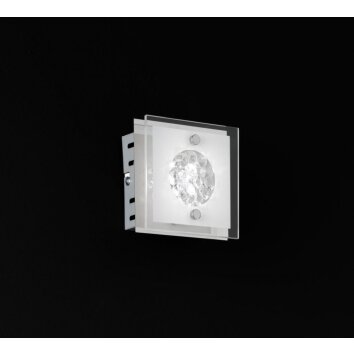 Wofi REIMS Wandleuchte LED Chrom, 1-flammig
