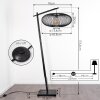 Brooker Stehleuchte Schwarz, 1-flammig