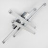 Deckenleuchte Iskut LED Chrom, 4-flammig