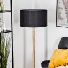 Flemming Stehleuchte 50 cm Naturfarben, Schwarz, 1-flammig