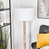 Flemming Stehleuchte 50 cm Naturfarben, Schwarz, 1-flammig