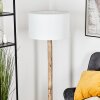 Flemming Stehleuchte 50 cm Naturfarben, Schwarz, 1-flammig