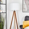 Flemming Stehleuchte 50 cm Naturfarben, Schwarz, 1-flammig