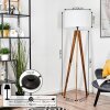 Flemming Stehleuchte 50 cm Naturfarben, Schwarz, 1-flammig