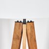 Flemming Stehleuchte 50 cm Naturfarben, Schwarz, 1-flammig
