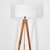 Flemming Stehleuchte 50 cm Naturfarben, Schwarz, 1-flammig